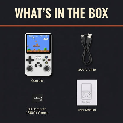 Crashbox Mini — Retro Handheld Console with 15,000+ Games, 3.5" HD Screen